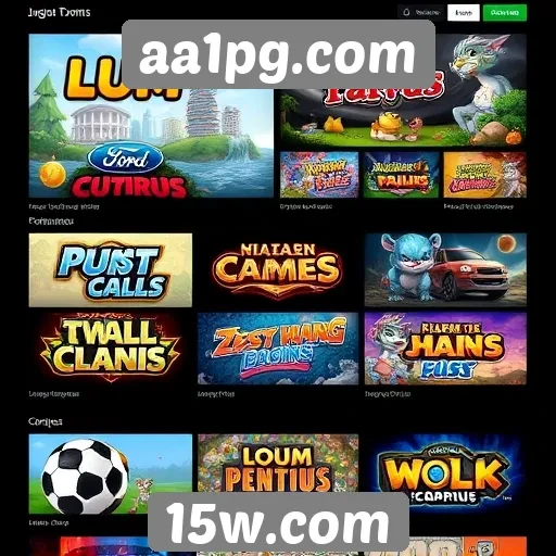Jogos populares disponíveis no site aa1pg